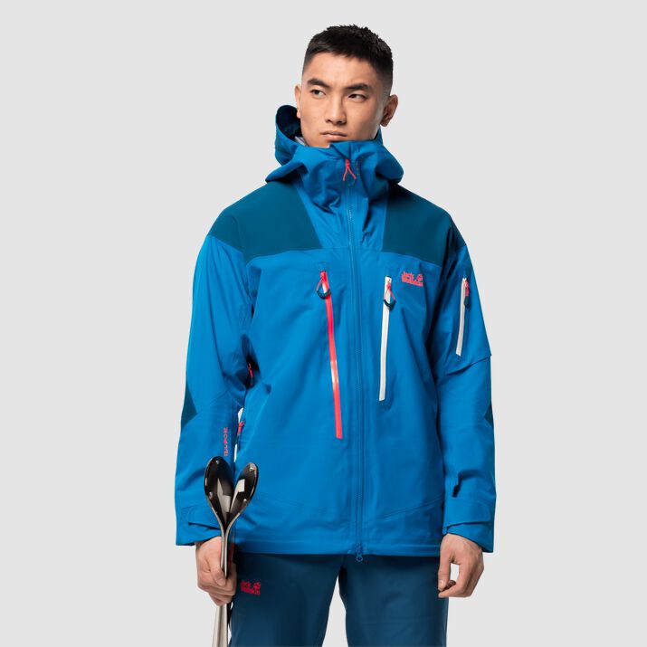 Chamarra Esquí Jack Wolfskin Solitude Mountain Hombre Azules Mexico-3121947